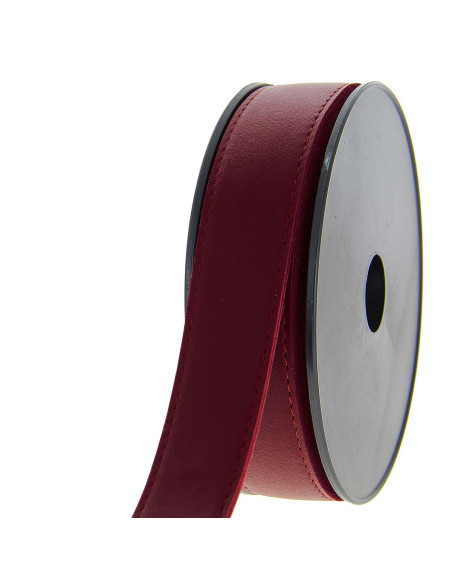 Imitatieleren riem - Hermès rood