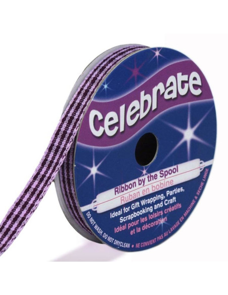 Vichy lint Celebrate violet - 6 mm x 5 meter