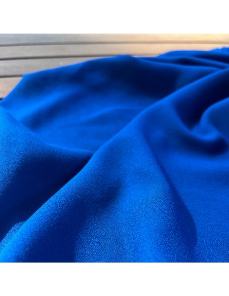 Tissu crêpe de viscose Bleu klein - My Dress Made