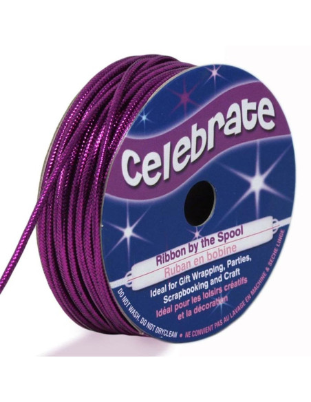 Lurex koord Celebrate violet - 1,6 mm x 8 meter