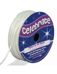Lurex koord Celebrate wit - 1,6 mm x 8 meter