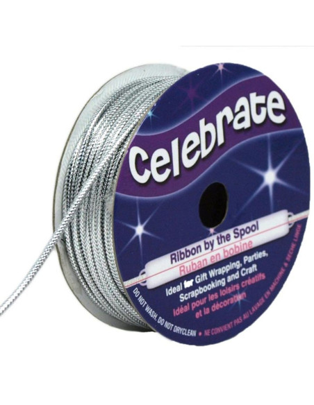 Lurex koord Celebrate zilver - 1,6 mm x 8 meter