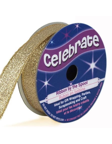 Metalen lint Celebrate goud - 13 mm x 5 meter