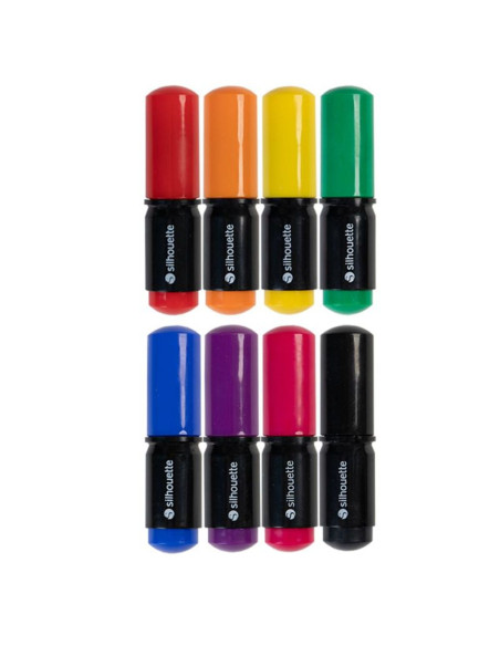 Set van 8 Silhouette balpennen