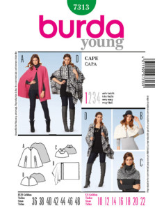 Cape patroon - Burda 7313