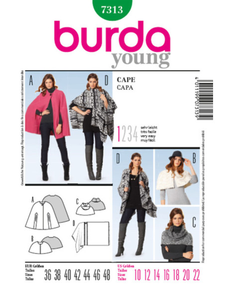 Cape patroon - Burda 7313
