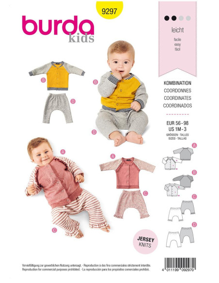 Jas patroon - Burda 9297
