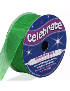 Donkergroene organza lint Celebrate - 20 mm x 5 m
