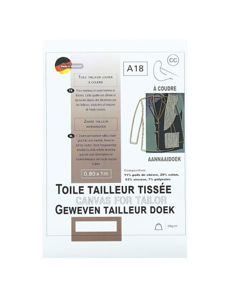 Op maat geweven stof om te naaien - 0,80 x 1,00 m