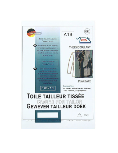 Thermisch geweven kleermakersdoek - 0,80 x 1,00 m