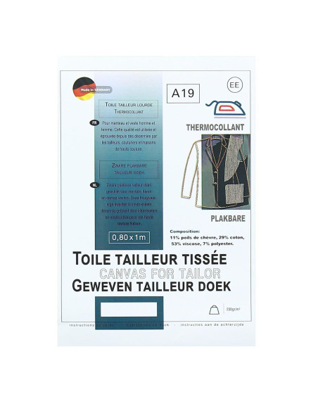 Thermisch geweven kleermakersdoek - 0,80 x 1,00 m