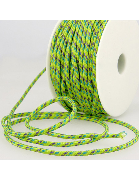 Meerkleurig sportkoord - Groen, blauw en paars