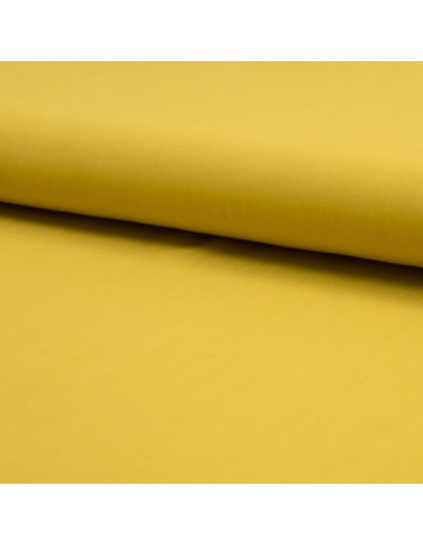 Viscose popeline stof - Okergeel