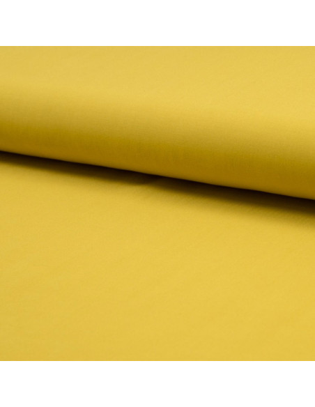Viscose popeline stof - Okergeel