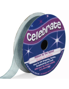 Organza lint Celebrate grijs - 9 mm x 8 m