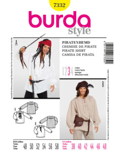 Piraat overhemd patroon - Burda 7332