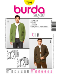 Jasjespatroon met knopen - Burda 7291