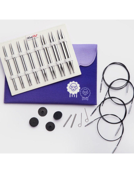 KnitPro Deluxe Nova Metal rondbreinaalden set