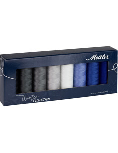 Set van 8 polyester naaigaren 200m Winter Mettler ®