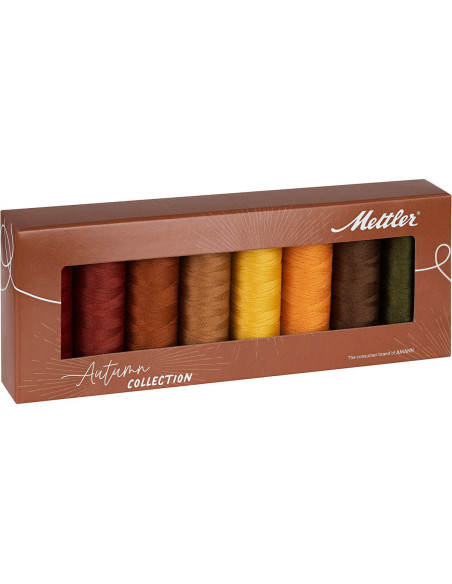 Set van 8 polyester naaigaren 200m Autumn Mettler ®