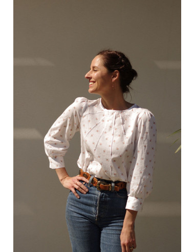 Jurkpatroon, blouse Zénith - Maison Fauve