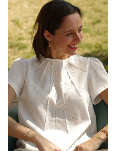 Jurkpatroon, blouse Zénith - Maison Fauve