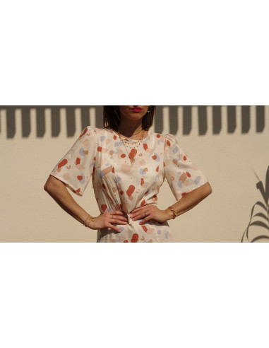 Jurkpatroon, blouse Zénith - Maison Fauve