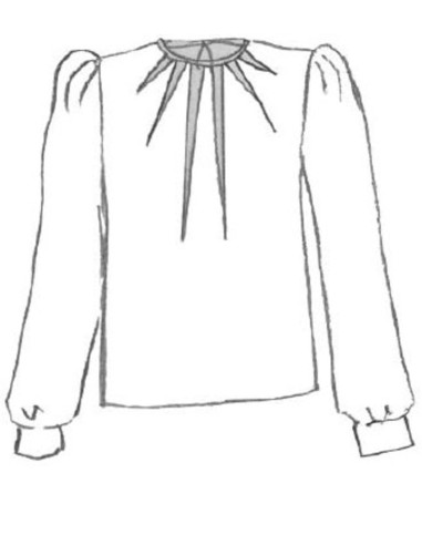 Jurkpatroon, blouse Zénith - Maison Fauve