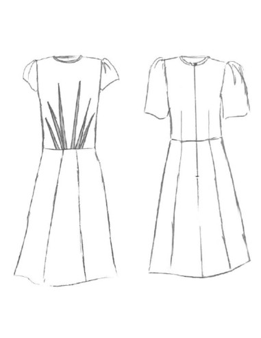 Jurkpatroon, blouse Zénith - Maison Fauve