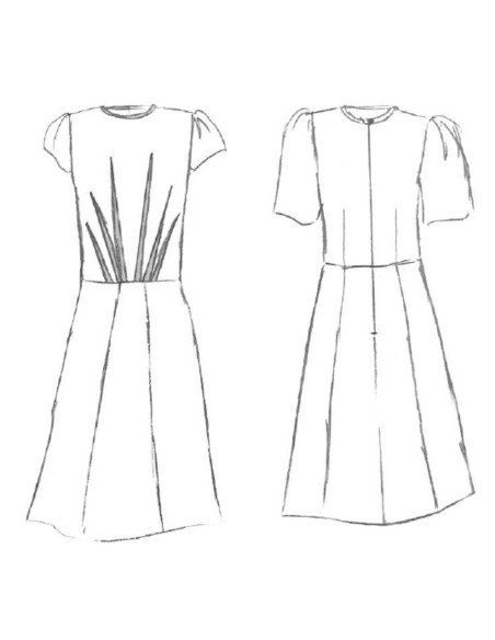Jurkpatroon, blouse Zénith - Maison Fauve