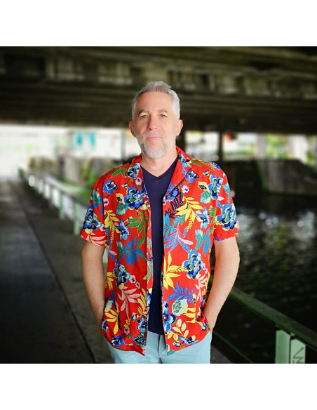 Patroon voor herenshirt met korte mouwen Le Surfeur - Les BG
