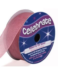 Organza lint Celebrate oudroze - 20 mm x 5 m