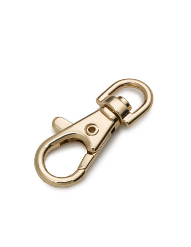 Metalen karabijnhaak 7 x 38 mm - Nieuw goud