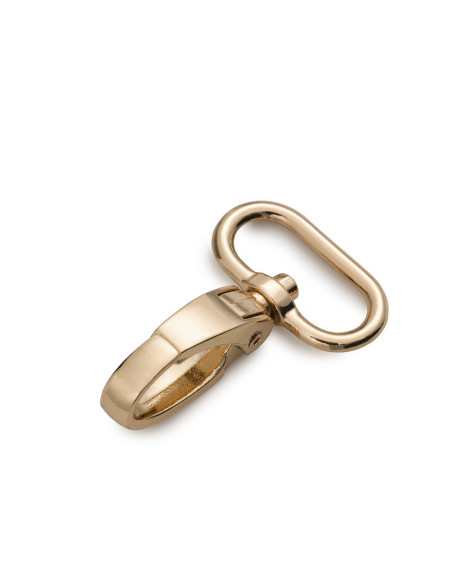 Metalen musketon 25 x 45 mm - Nieuw goud
