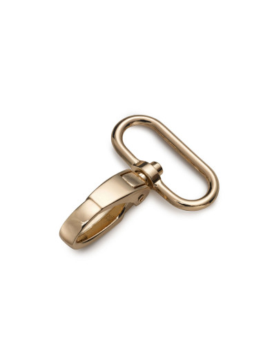 Metalen musketon 30 x 45 mm - Nieuw goud
