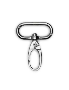 Metalen karabijnhaak 30 x 45 mm - Zilver 2