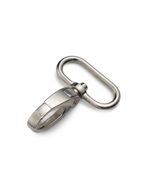 Metalen karabijnhaak 30 x 45 mm - Zilver