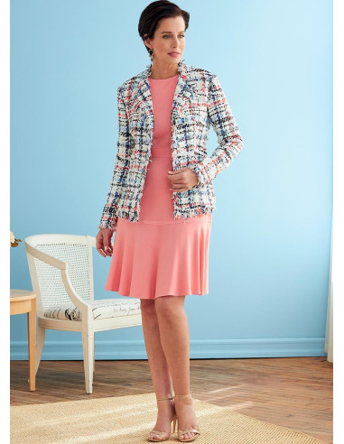 Jas, jurk, top en rok patroon - Butterick 6738