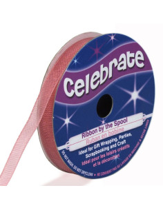 Organza lint Celebrate oudroze - 6 mm x 8 m