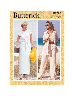 Rok-, short- en broekpatroon - Butterick 6742