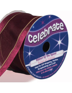 Organza lint Celebrate pruim - 38 mm x 4 m