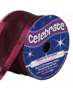 Organza lint Celebrate pruim - 38 mm x 4 m