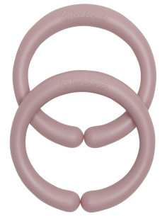 Siliconen ophangringen 60 mm voor babyaccessoires - Vintage roze