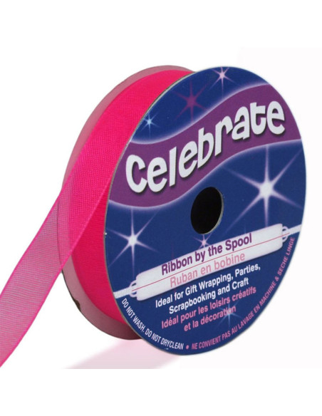 Organza lint Celebrate fuchsia - 9 mm x 8 m