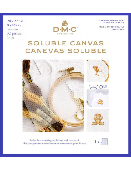 Oplosbaar canvasdoek DMC