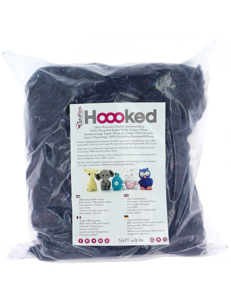 Hoooked vulvezel 250 g - Stormgrijs