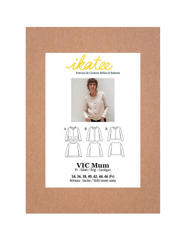 Vic Mum gilet patroon - Ikatee