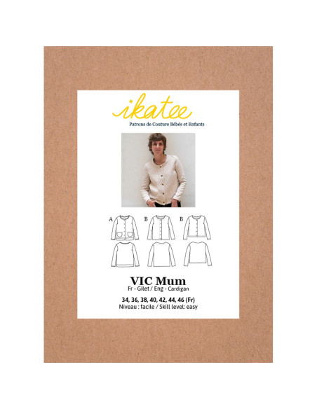 Vic Mum gilet patroon - Ikatee
