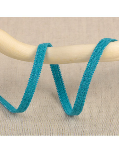 Zachte elastiek 5 mm - Turkooisblauw