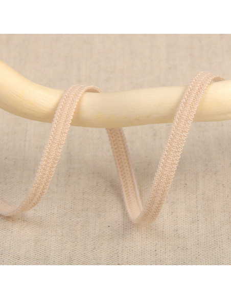 Zachte elastiek 5 mm - Beige